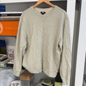 PAIGE Men's Heather Light Gray Crewneck Sweatshirt